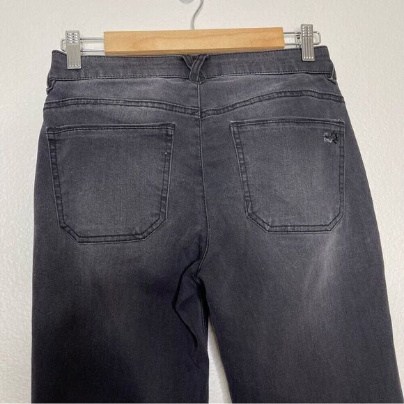 Democracy Sz 2 Jeans Straight Girlfriend Ab Technology Booty Lift Patchwork NEW - Picture 11 of 13